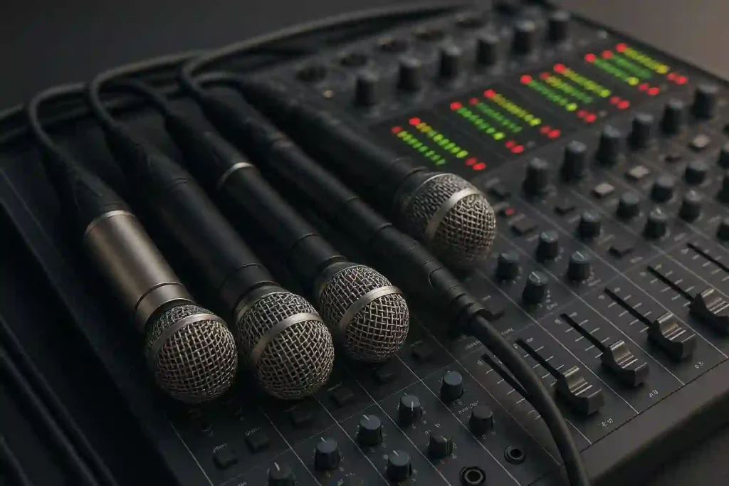 How to Connect Multiple Microphones to an Audio Mixer