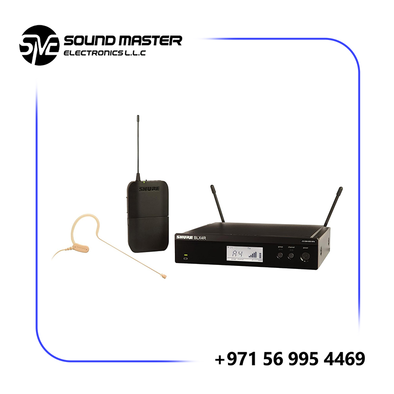 Shure BLX14R/MX53 Rackmount Wireless Omni Earset Microphone System