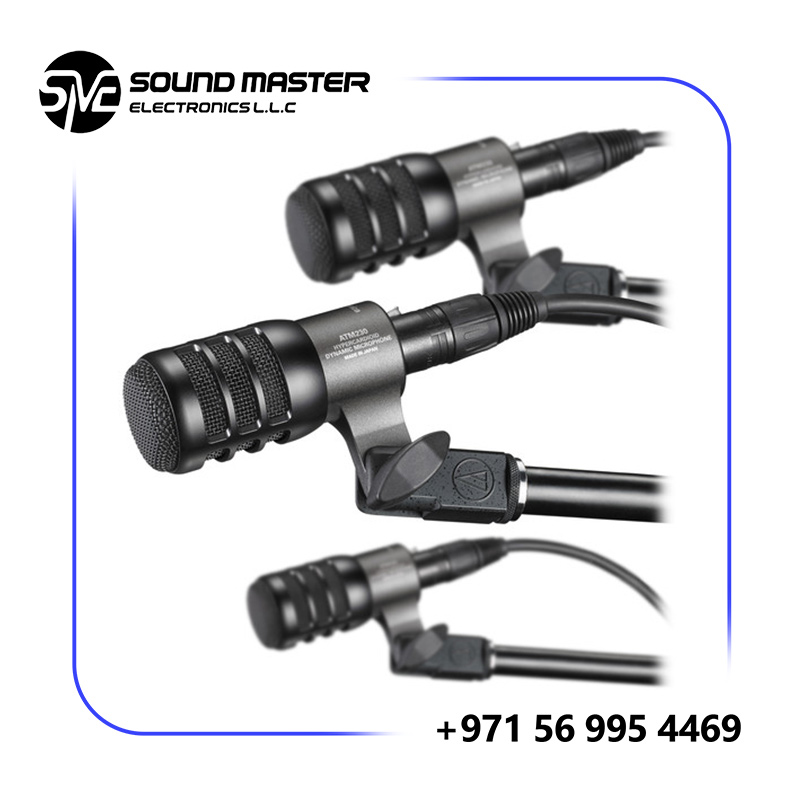 S Audio-Technica ATM230PK Hypercardioid Dynamic Instrument Microphone (3-Pack)