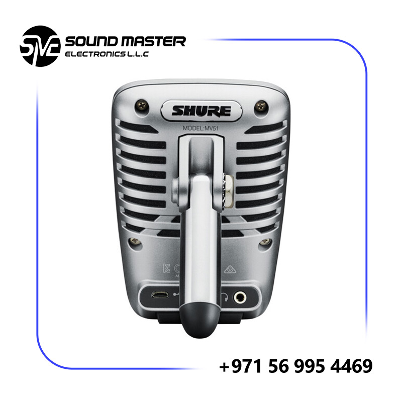 S1 Shure MV51 Large-Diaphragm Condenser USB Microphone for Computers and iOS Devices