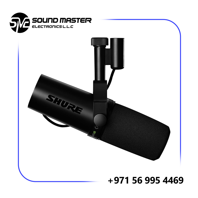 S1 Shure SM7dB Vocal Microphone with Built-in Preamp – Studio Mic for Streaming, Podcasting and Recording