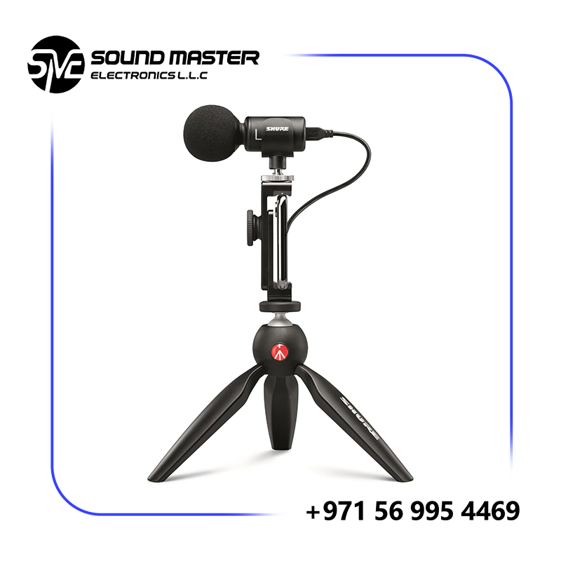 Shure MV88+ Video Kit - Digital Stereo Condenser Microphone for Apple and Android