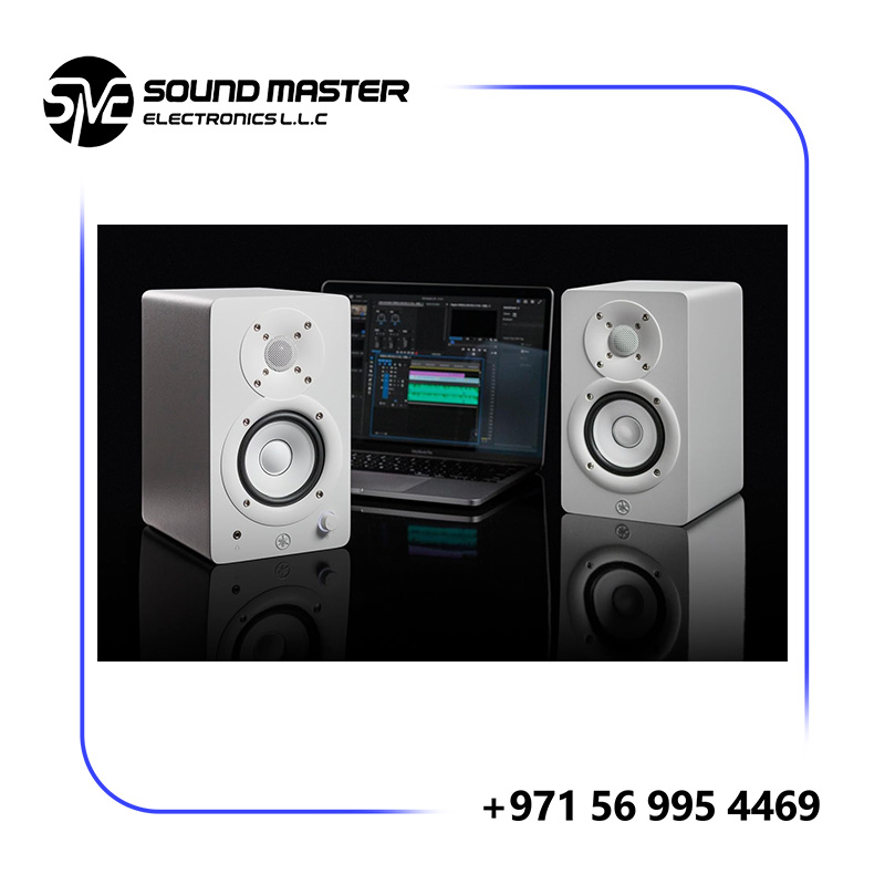 S2 Yamaha HS4 Powered USB Connection Studio Monitor - Black Pair (HS4 B)