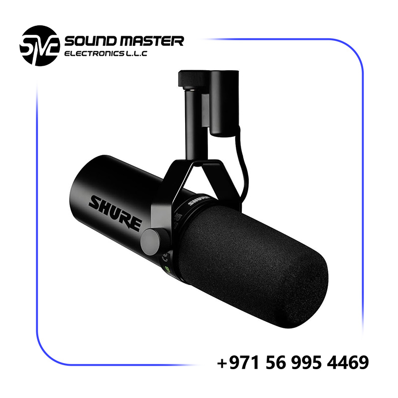 S2 Shure SM7dB Vocal Microphone with Built-in Preamp – Studio Mic for Streaming, Podcasting and Recording