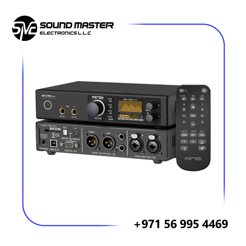 S2 RME ADI-2 Pro FSR BE Reference AD/DA Converter with Extreme Power Headphone Amplifiers and Remote (Black Edition)