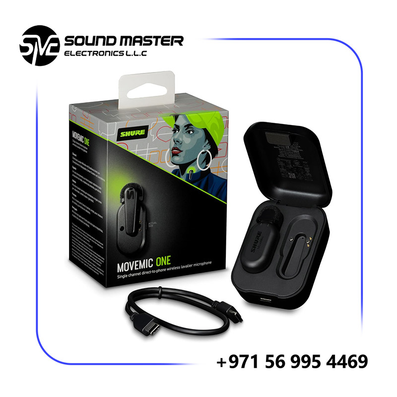 S3 Shure MoveMic One - Pro Direct to Phone Wireless Lavalier Microphone for iPhone and Android