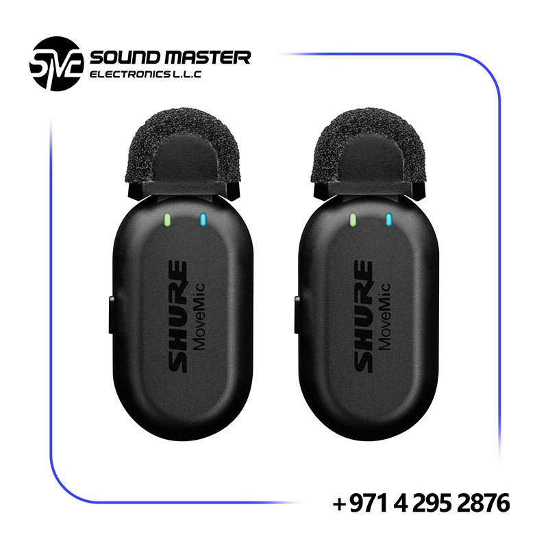 S3 Shure MoveMic Two Kit - Pro Wireless Lavalier Microphones for Mobile Devices and Cameras (MV-TWO-KIT-Z6)