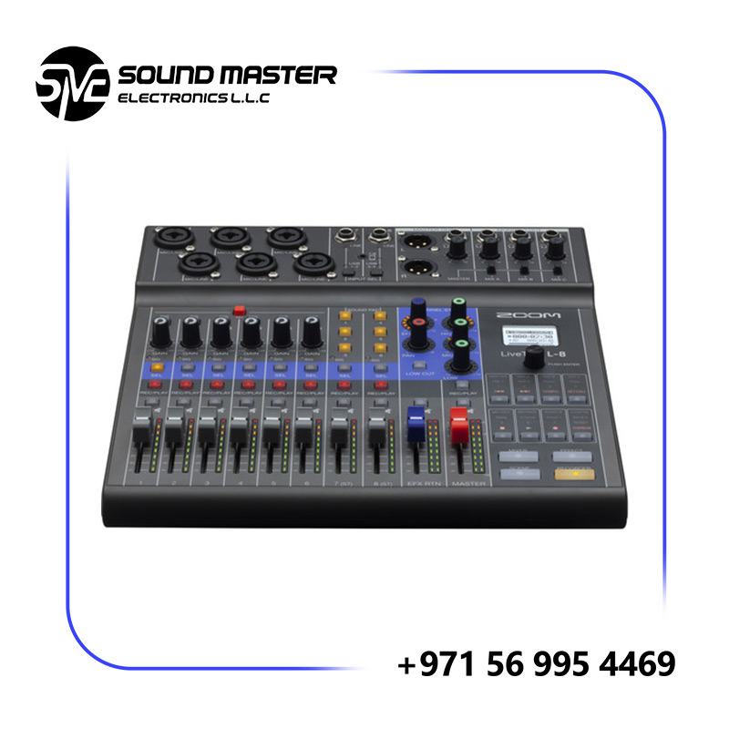 S3 Zoom LiveTrak L-8 Portable 8-Channel Digital Mixer and Multitrack Recorder