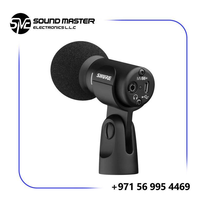S3 Shure MV88+ Stereo USB Condenser Microphone for Computers