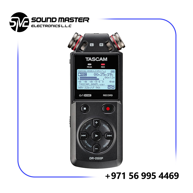 TASCAM DR-05XP 2-Channel 32-Bit Float Portable Audio Recorder With USB-C Interface