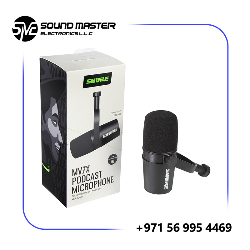 S5 Shure MV7X Podcast XLR Microphone