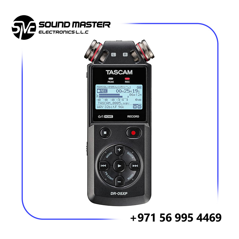 S5 TASCAM DR-05XP 2-Channel 32-Bit Float Portable Audio Recorder With USB-C Interface