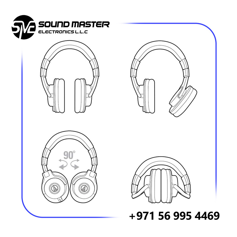S5 Audio-Technica ATH-M40x Closed-Back Monitor Headphones