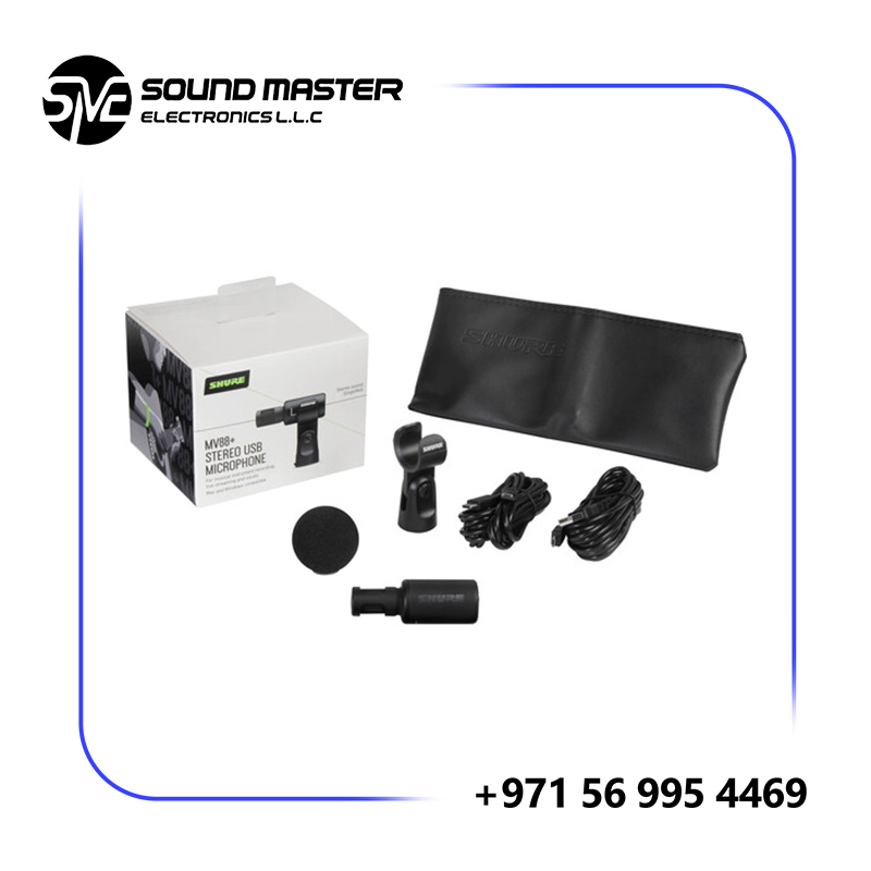 S5 Shure MV88+ Stereo USB Condenser Microphone for Computers