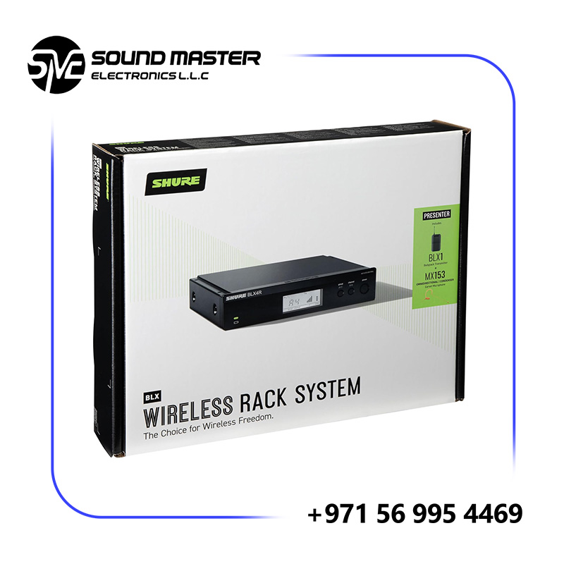 S6 Shure BLX14R/MX53 Rackmount Wireless Omni Earset Microphone System