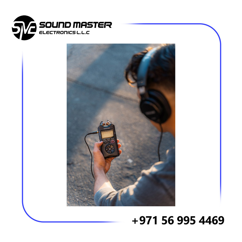 S7 TASCAM DR-40X 4-Channel Portable Audio Recorder and USB Interface with Adjustable Mic