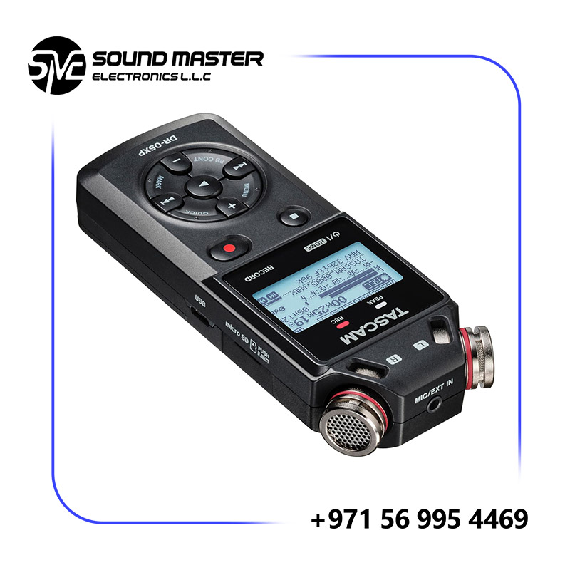 S7 TASCAM DR-05XP 2-Channel 32-Bit Float Portable Audio Recorder With USB-C Interface