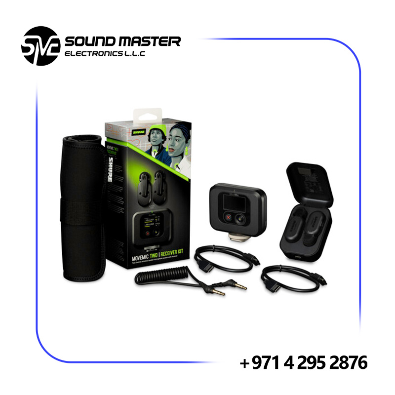 S8 Shure MoveMic Two Kit - Pro Wireless Lavalier Microphones for Mobile Devices and Cameras (MV-TWO-KIT-Z6)