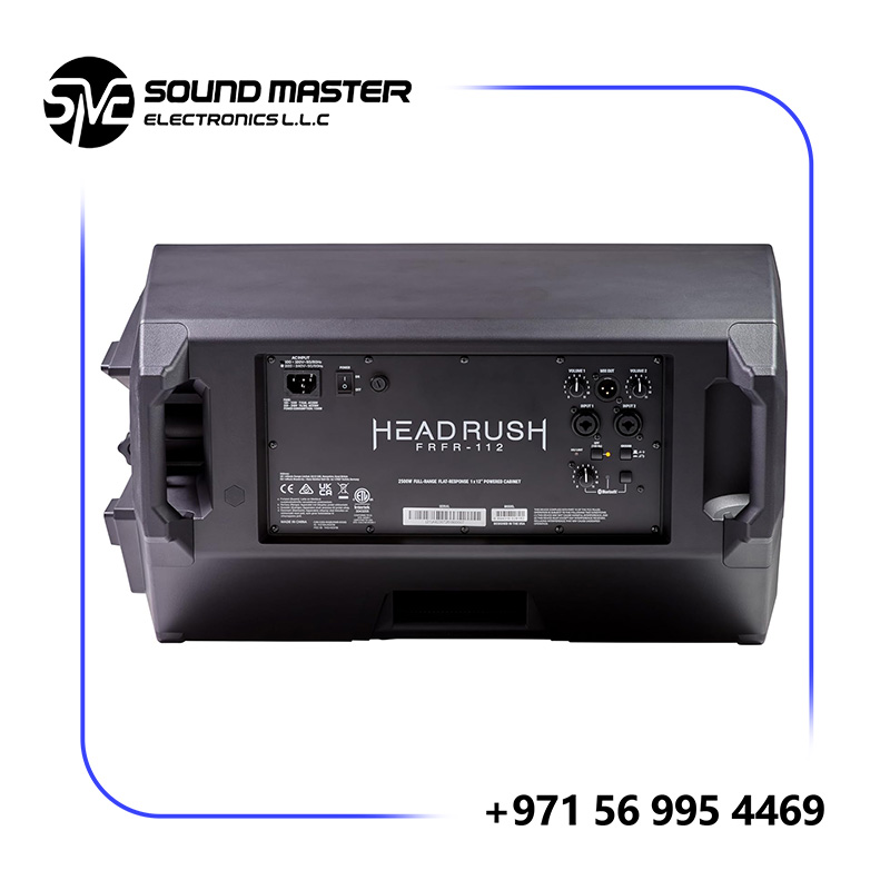 S HeadRush FRFR112 MKII - 2500W Electric and Bass Guitar Amp, 12" Full-Range Flat-Response Bluetooth Speaker