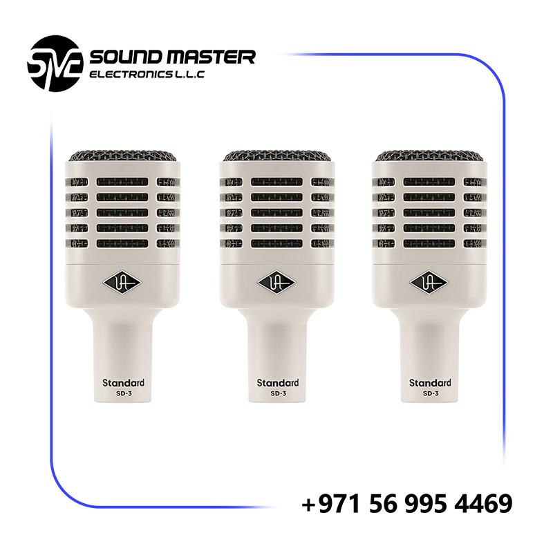 Universal Audio SD-3 Dynamic Microphone with Hemisphere Modeling (3-Pack)