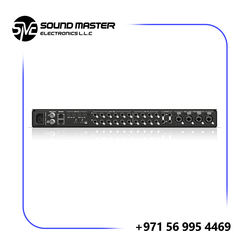 S MOTU 848 28x32 Thunderbolt 4/USB4 audio interface with DSP, mixing, effects and networking
