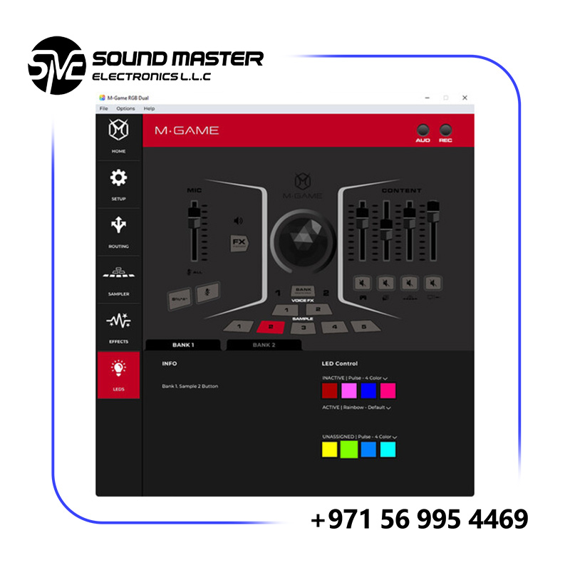 S12 M-Audio M-GAME RGB Dual USB Audio Interface Mixer for Streaming and Gaming