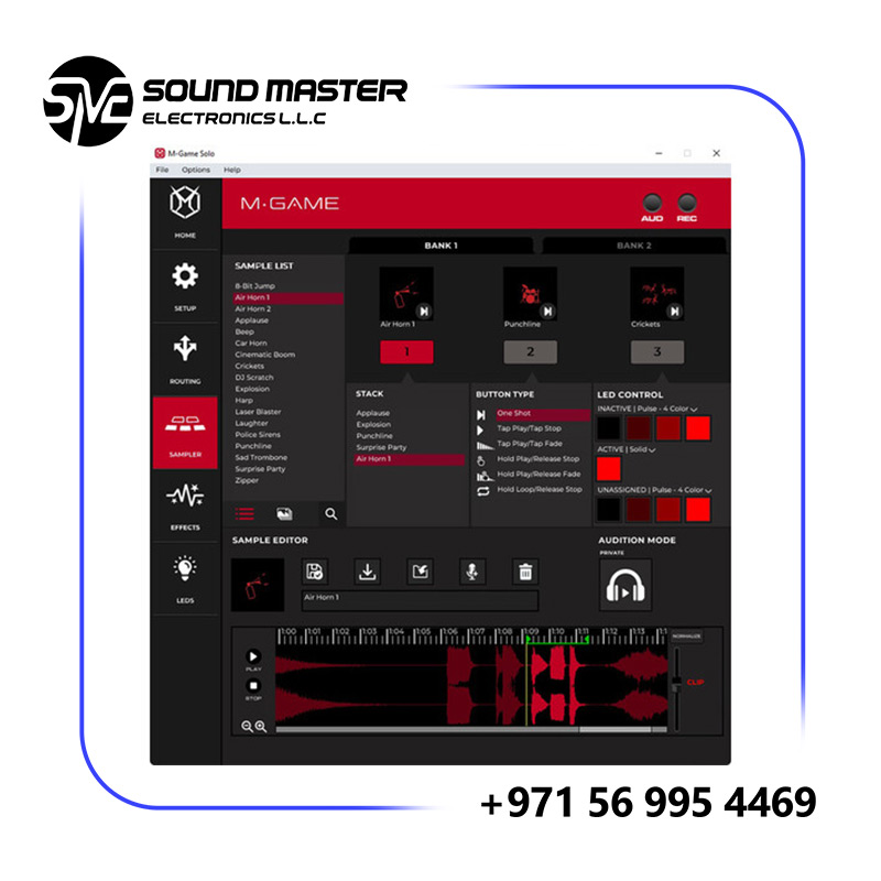 S13 M-Audio M-GAME Solo USB Audio Interface Mixer for Streaming and Gaming