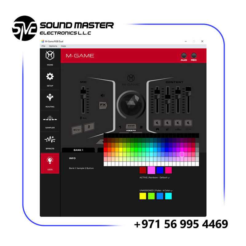 S13 M-Audio M-GAME RGB Dual USB Audio Interface Mixer for Streaming and Gaming