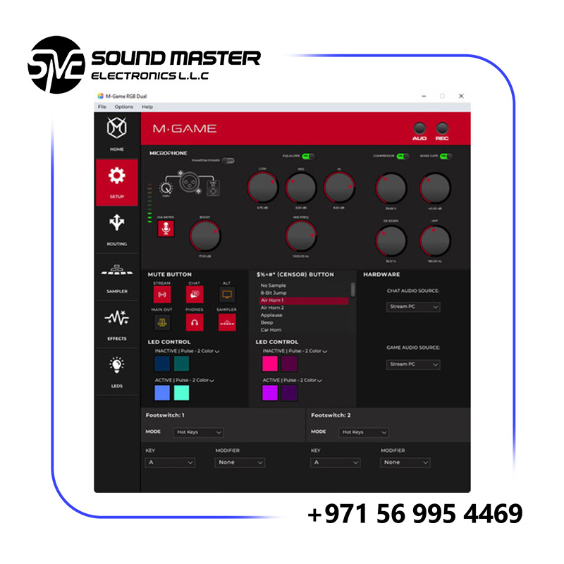 S14 M-Audio M-GAME RGB Dual USB Audio Interface Mixer for Streaming and Gaming