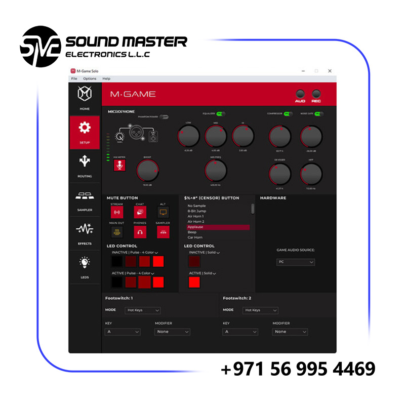 S16 M-Audio M-GAME Solo USB Audio Interface Mixer for Streaming and Gaming