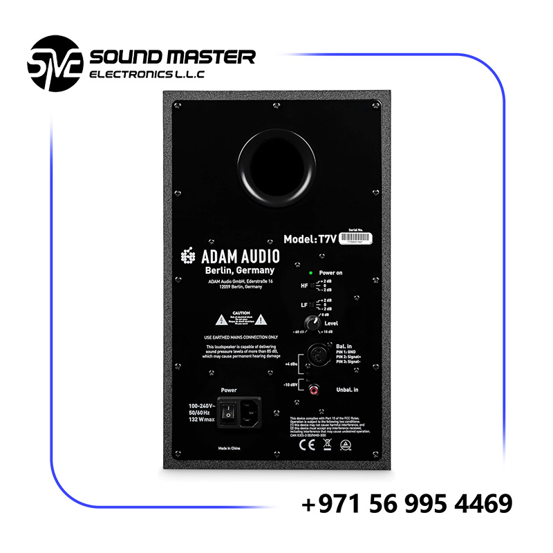 S2 ADAM Audio T7V Studio Monitor for recording, mixing and mastering, Studio Quality Sound (Single)