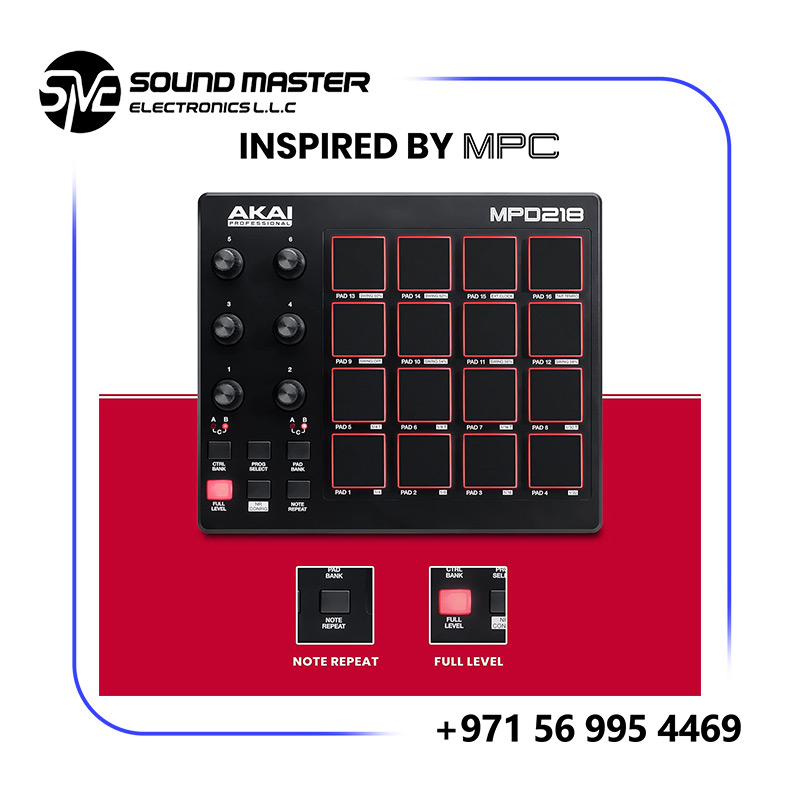 S2 Akai Professional MPD218 - USB MIDI Controller with 16 MPC Drum Pads