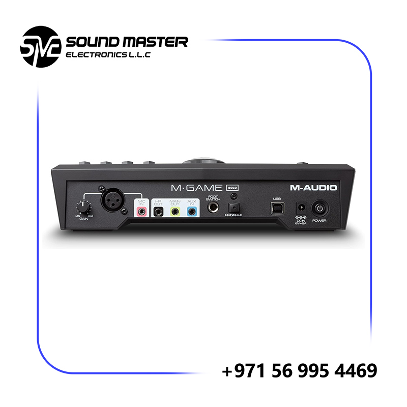 S2 M-Audio M-GAME Solo USB Audio Interface Mixer for Streaming and Gaming