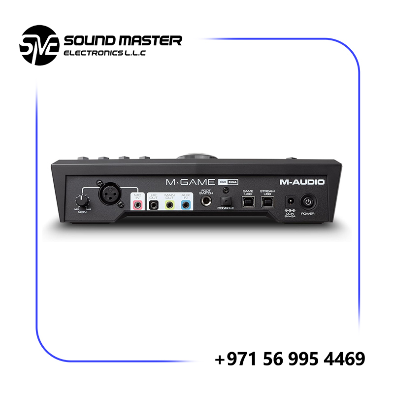 S2 M-Audio M-GAME RGB Dual USB Audio Interface Mixer for Streaming and Gaming