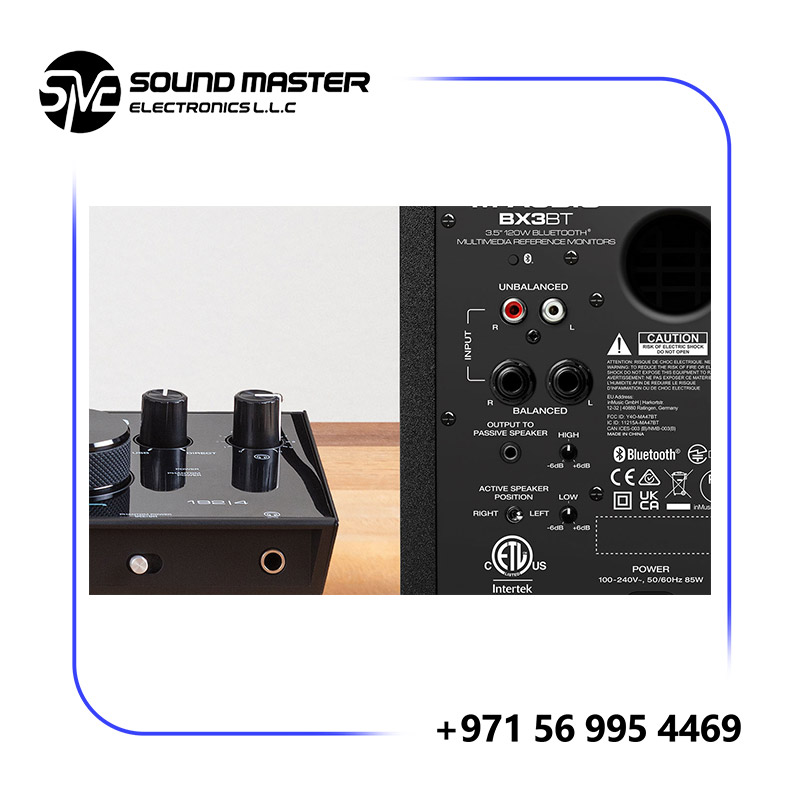 S2 M-Audio BX3BT Pair 3.5" 120W Studio Monitors and PC Speakers with Bluetooth