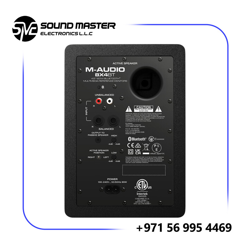S2 M-Audio BX4BT Pair 4.5" 120W Studio Monitors and PC Speakers with Bluetooth