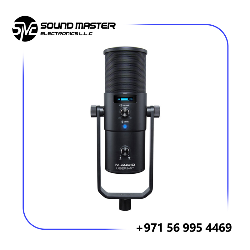 S2 M-Audio Uber Mic USB Condenser Microphone with Headphone Output