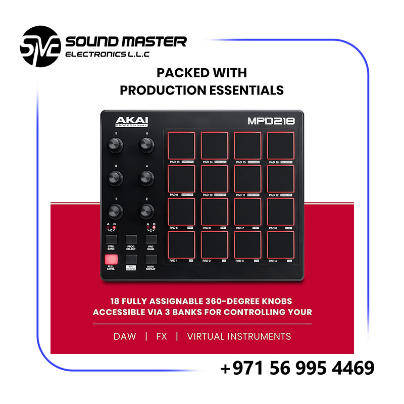 S3 Akai Professional MPD218 - USB MIDI Controller with 16 MPC Drum Pads