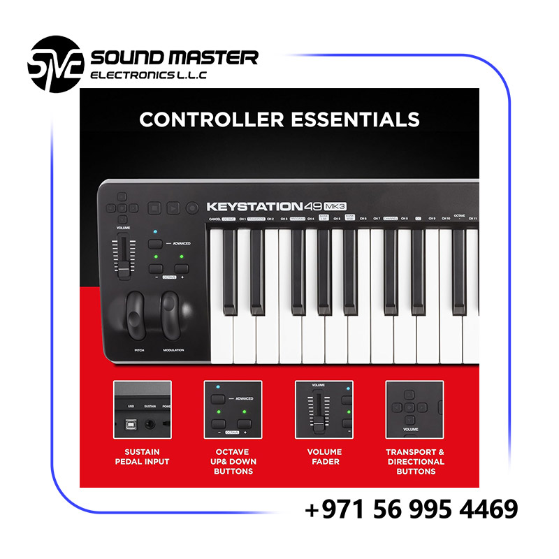 S3 M-Audio Keystation 49 MK3 49-Key USB-Powered MIDI Keyboard Controller