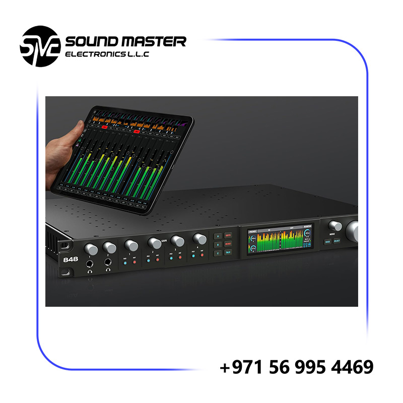 S3 MOTU 848 28x32 Thunderbolt 4/USB4 audio interface with DSP, mixing, effects and networking