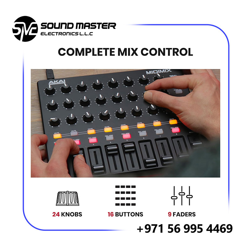S5 Akai Professional MIDImix High-Performance Portable Mixer/DAW Controller