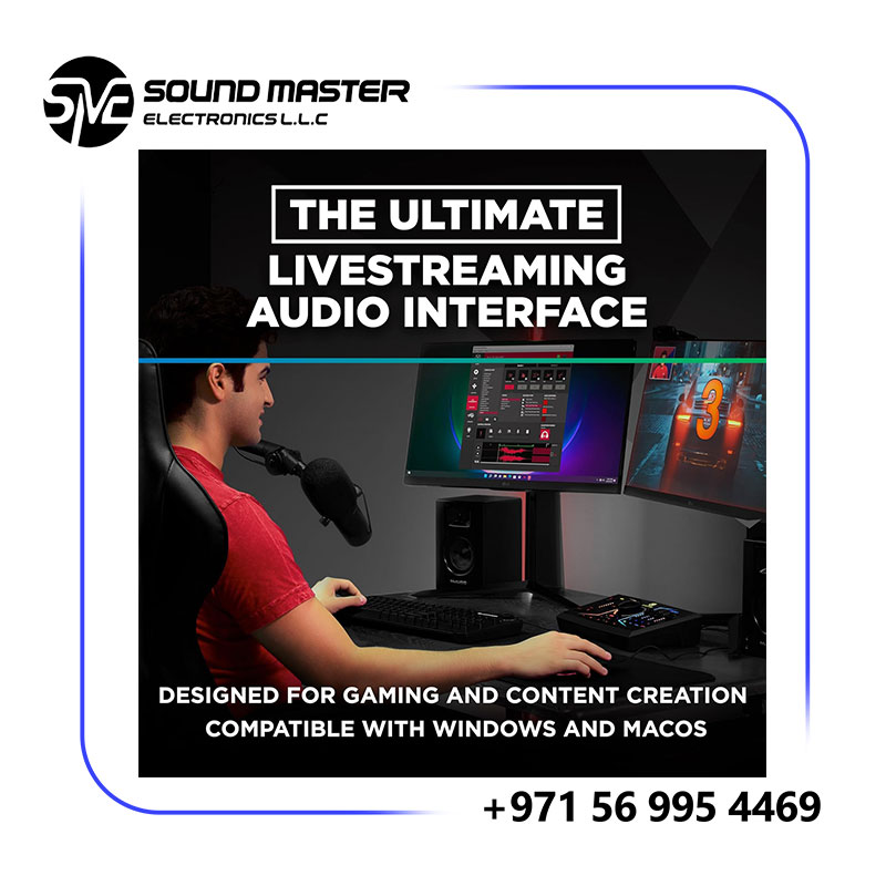 S6 M-Audio M-GAME RGB Dual USB Audio Interface Mixer for Streaming and Gaming