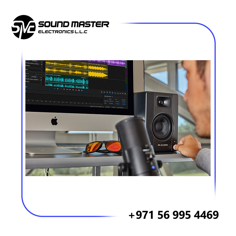 S6 M-Audio BX4 Pair 4.5" 120W Studio Monitors and PC Speakers