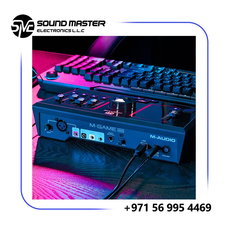 S7 M-Audio M-GAME Solo USB Audio Interface Mixer for Streaming and Gaming