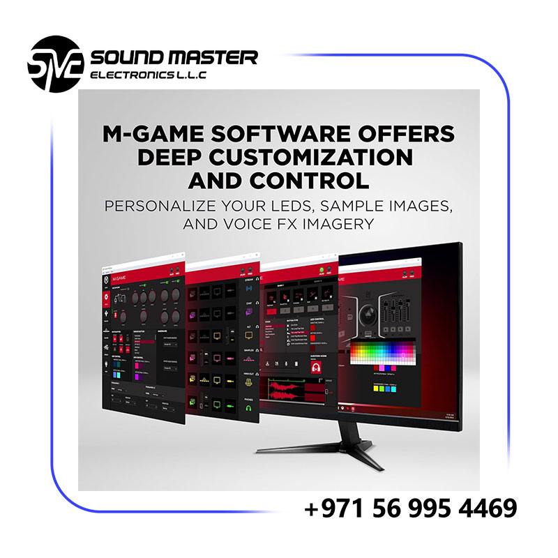 S7 M-Audio M-GAME RGB Dual USB Audio Interface Mixer for Streaming and Gaming
