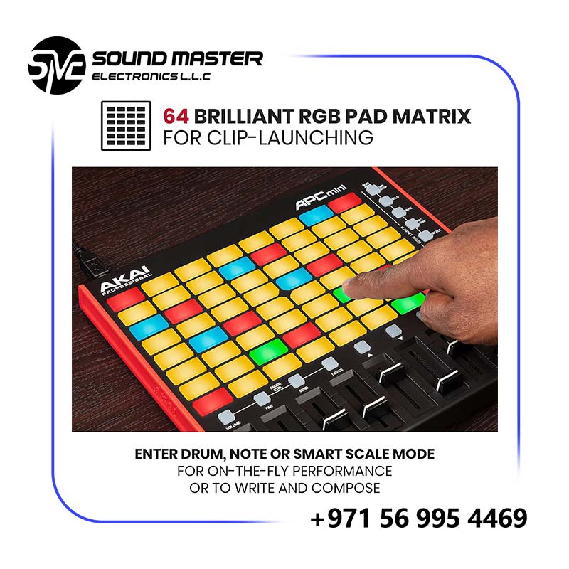 S8 Akai Professional APC Mini MK2 - USB MIDI Pad Controller for Ableton Live
