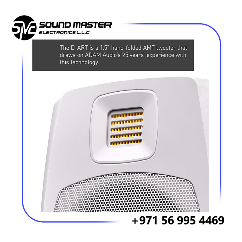 SS1 ADAM Audio D3V Active Desktop Monitoring System (Pair, White)