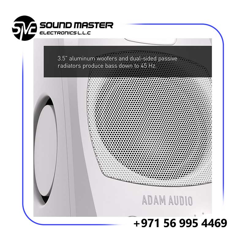 SS2 ADAM Audio D3V Active Desktop Monitoring System (Pair, White)