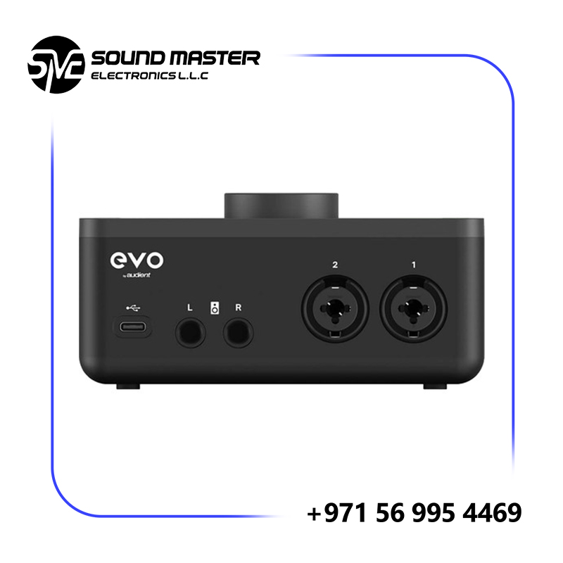 s2 Audient EVO Start Recording Bundle with EVO 4 Audio Interface, SR1 Condenser Microphone and SR2000 Monitoring Headphones