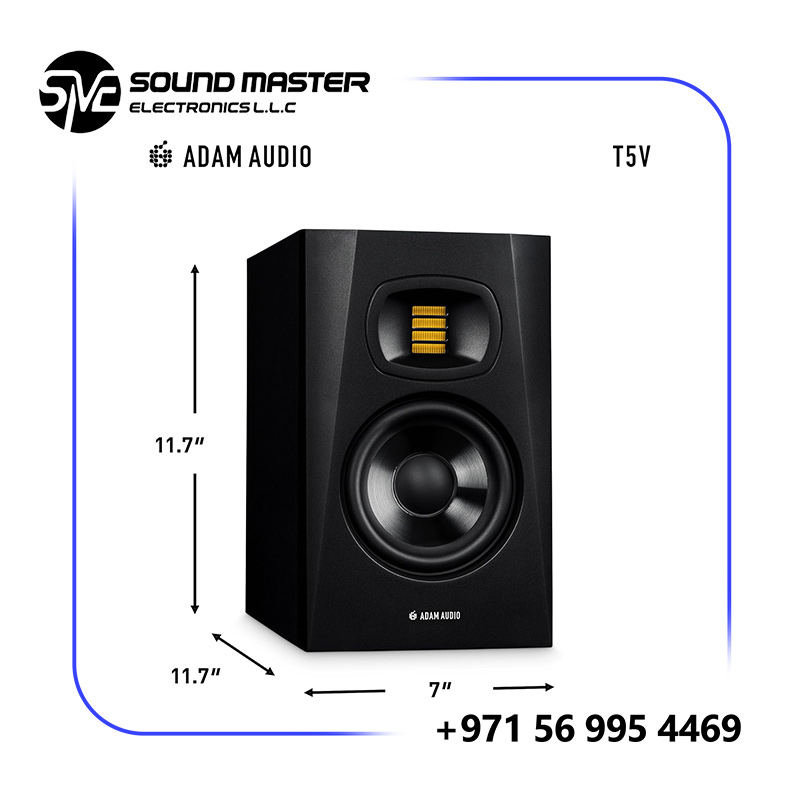 s2 ADAM Audio T5V Studio Monitor for recording, mixing and mastering, Studio Quality Sound (Single)